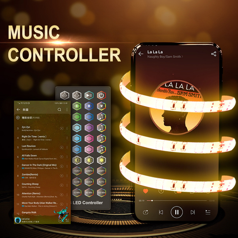 DC12V 16.4ft/5M 5050RGB Bluetooth Control Timing Flexible Waterproof LED Light Strip Kit,30LEDs/M, With 40 Key Remote Control, Multi Colorful Light Strip DC12V 16.4ft/5M 5050RGB Bluetooth Control Timing Flexible Waterproof LED Light Strip Kit,30LEDs/M, With 40 Key Remote Control, Multi Colorful Light Strip